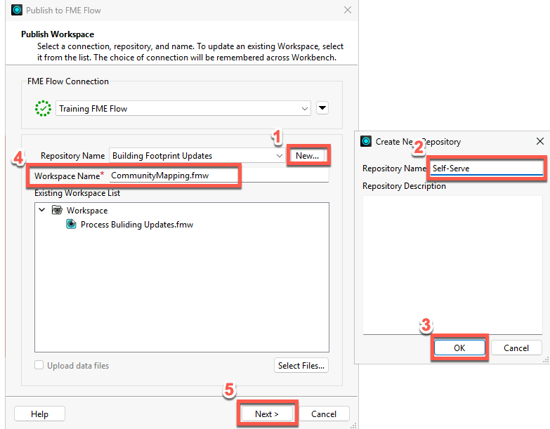 Creating a new self-serve repository